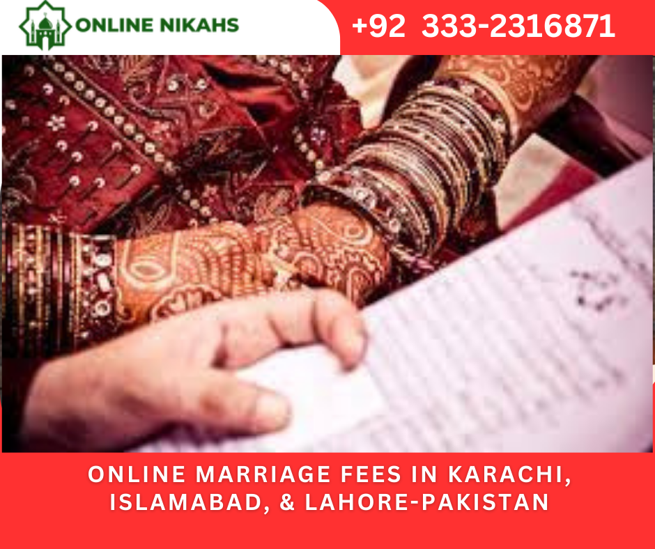 Online Marriage Fees Islamabad