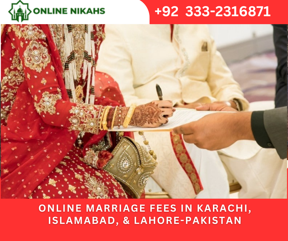 Online Marriage Fees Lahore